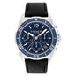 Coach Men’s Quartz Black Leather Strap Blue - Free worldwide shipping