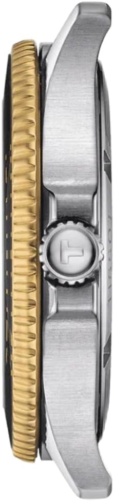 TISSOT Men’s Swiss Made Quartz Black Silicone Strap Black- Free worldwide shipping