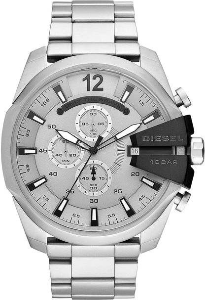Diesel Men’s Quartz Silver Stainless Steel Silver - Shipping free worldwide