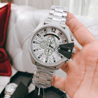Diesel Men’s Quartz Silver Stainless Steel Silver - Shipping free worldwide