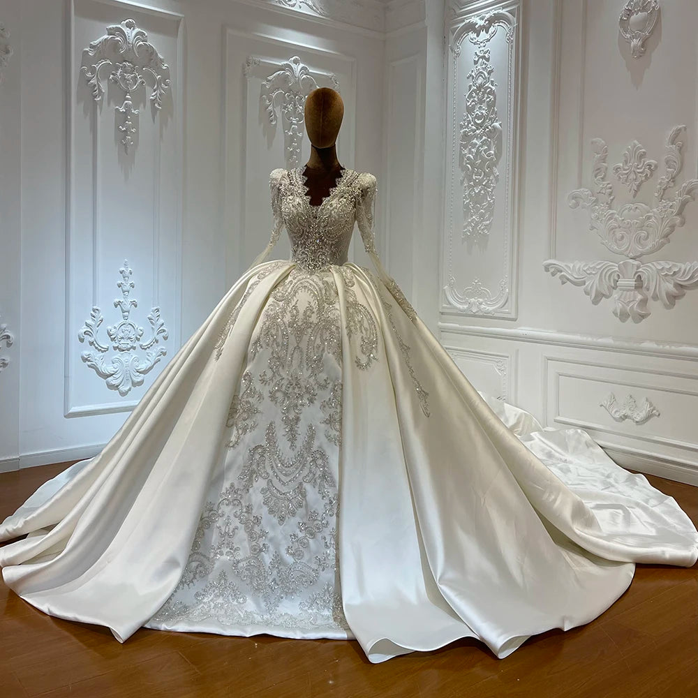 Vintage V-neck Empire Bridal Wedding Dresses for Girls - Shipping free worldwide