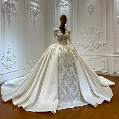 Vintage V-neck Empire Bridal Wedding Dresses for Girls - Shipping free worldwide