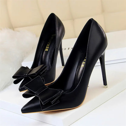 Sweet Woman Pumps Soft Leather Pointy Toe - Shipping free worldwide