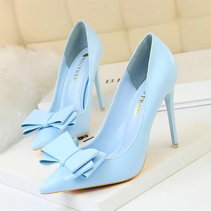 Sweet Woman Pumps Soft Leather Pointy Toe - Shipping free worldwide