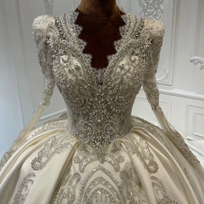 Vintage V-neck Empire Bridal Wedding Dresses for Girls - Shipping free worldwide