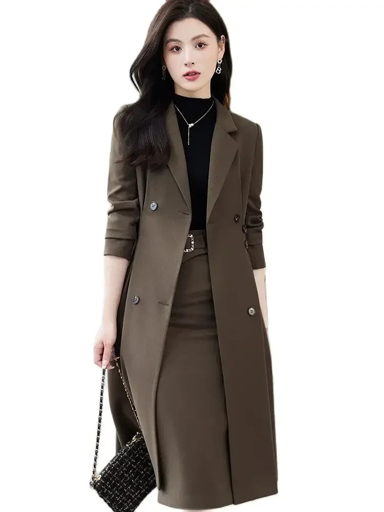 Women's Skirt and Apricot coat - Separate - Free worldwide shipping