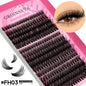 GROINNEYA Lashes Clusters Faux Mink Lashes Eyelash Extension Voluminous Fluffy Wispy Cat Eyelashes Eyelashes Clusters Makeup- free worldwide shipping