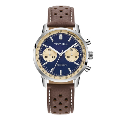 TOPHILL Chronograph Watch Pilot Watch Seagull 1963 Watch  ST19 Movement Sapphire Crystal  Military Limited