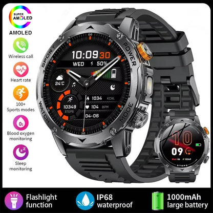 1000mAh Super Capacity Battery Adult Men Smart Watch 1.7-inch Large Screen Bluetooth Call IP68 Waterproof SmartWatch Sports - Free shipping worldwide