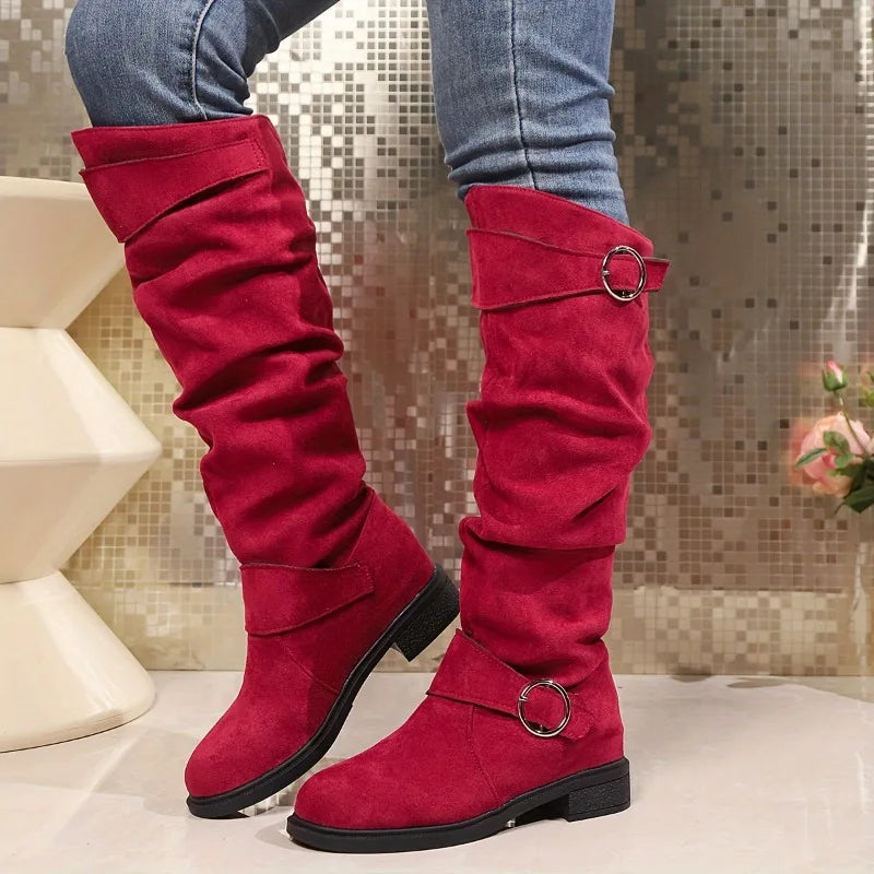Women'S Solid Color Trendy Boots - Shipping Free Worldwide