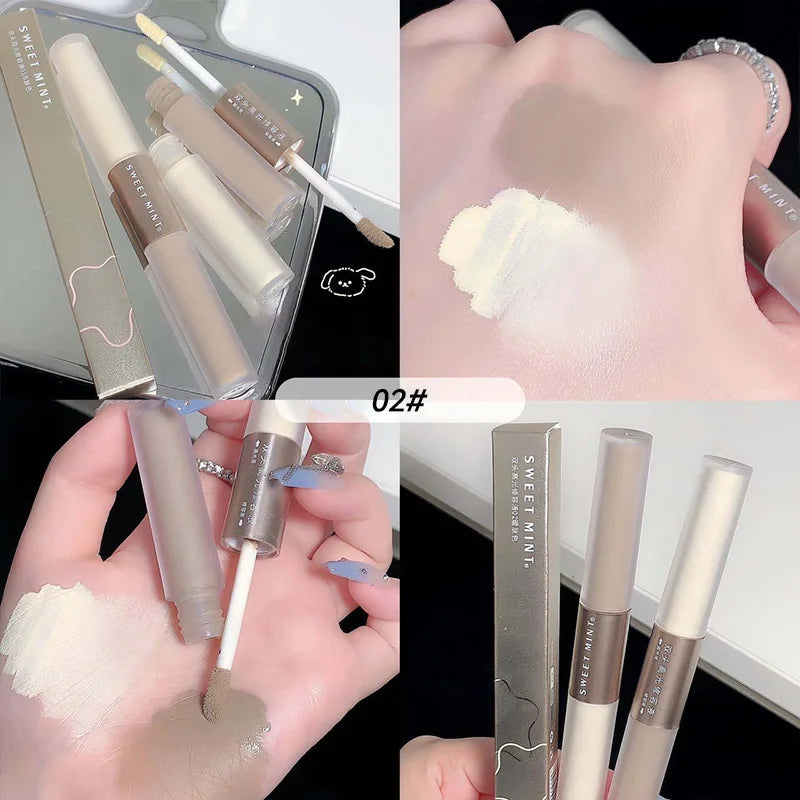 SWEETMINT Double-Ended Liquid Contour Stick - Highlight & Shadow, Long-Lasting, Easy to Use, Natural Finish- free worldwide shipping