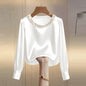 Elegant Satin Shirt Women- Free worldwide shipping
