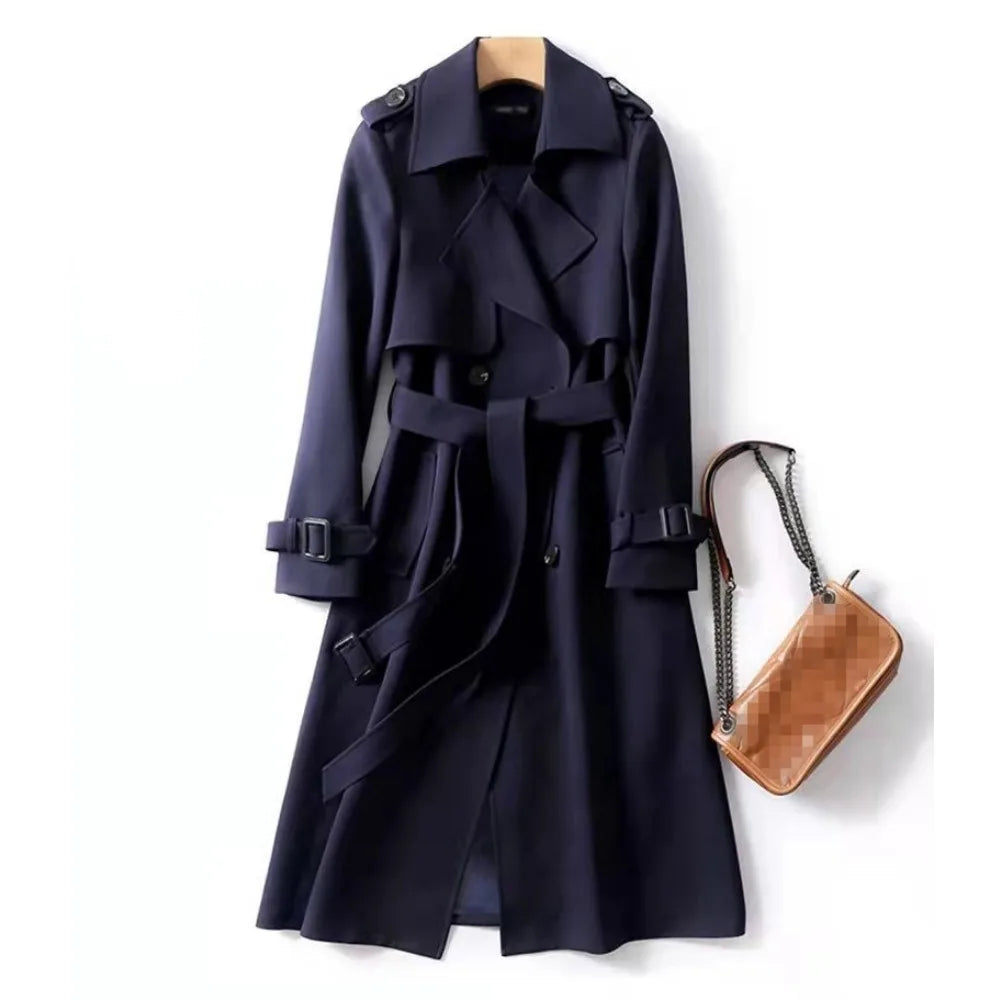 Women's Mid-Length Trench Coat - Free worldwide shipping