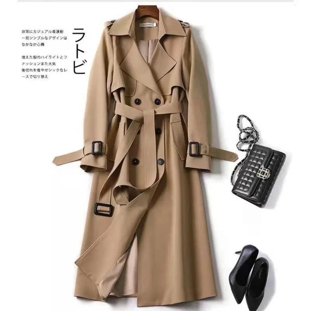 Women's Mid-Length Trench Coat - Free worldwide shipping