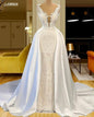 Sexy Deep V-neck Wedding Dress Vintage Trumpet Bride Robe Classic Graceful Customized Bridal - Free worldwide shipping
