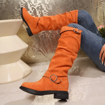 Women'S Solid Color Trendy Boots - Shipping Free Worldwide