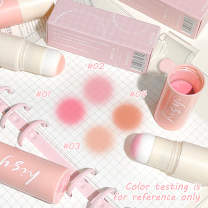 HISYI Yunrou Soft Fog Blush Stick - Energetic and Bouncy, Korean Style, Brightening, Dual-Use for Lips and Cheeks- shipping free worldwide