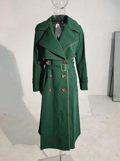 Long Coat Trench for spring season free shipping worldwide