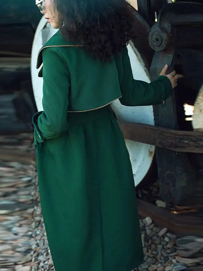 Long Coat Trench for spring season free shipping worldwide