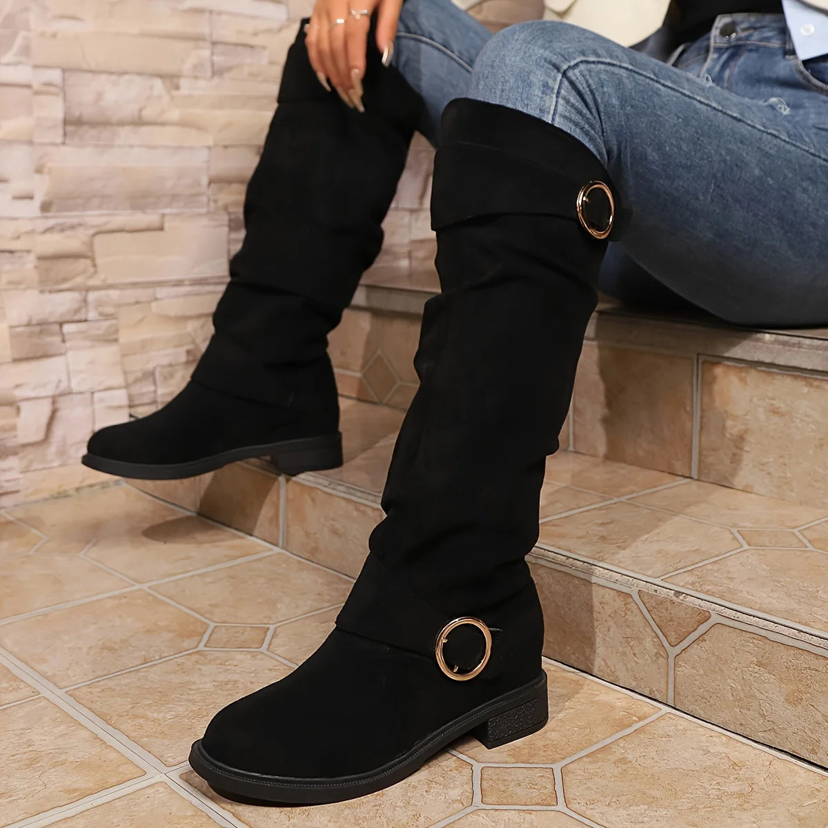 Women'S Solid Color Trendy Boots - Shipping Free Worldwide