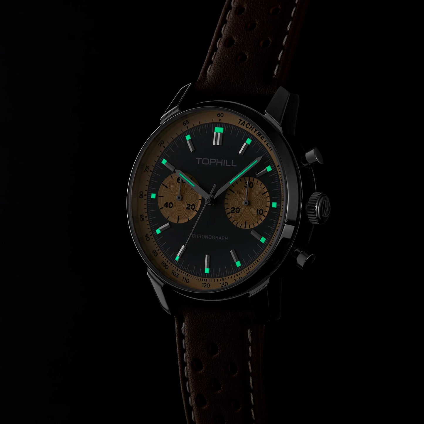TOPHILL Chronograph Watch Pilot Watch Seagull 1963 Watch  ST19 Movement Sapphire Crystal  Military Limited