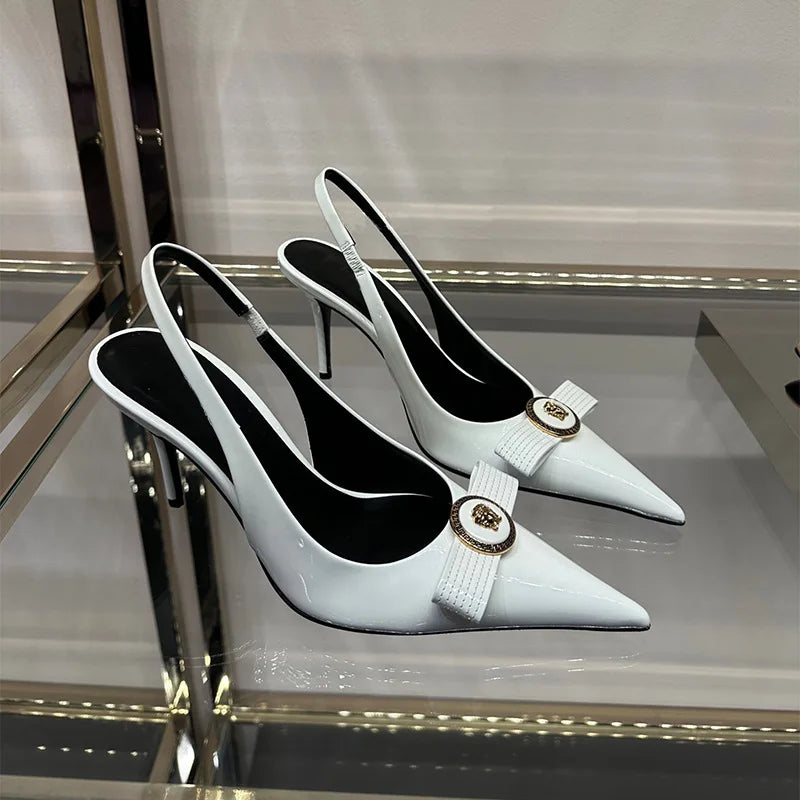 High Heels Women's Thin Heels Pointed French Temperament Bow Light Mouth - Free worldwide Shipping