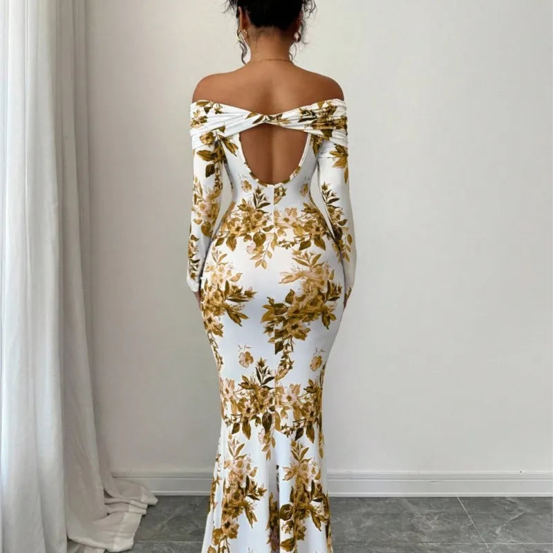 Autumn New Printed Long dresses- Shipping free worldwide