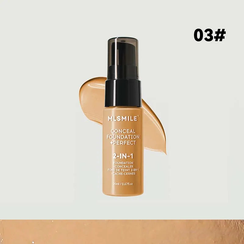 Face Foundation Cream Oil-Control Matte BBCream Waterproof Lasting Concealer Liquid Full Coverage Matte Base Professional Makeup- free worldwide shipping