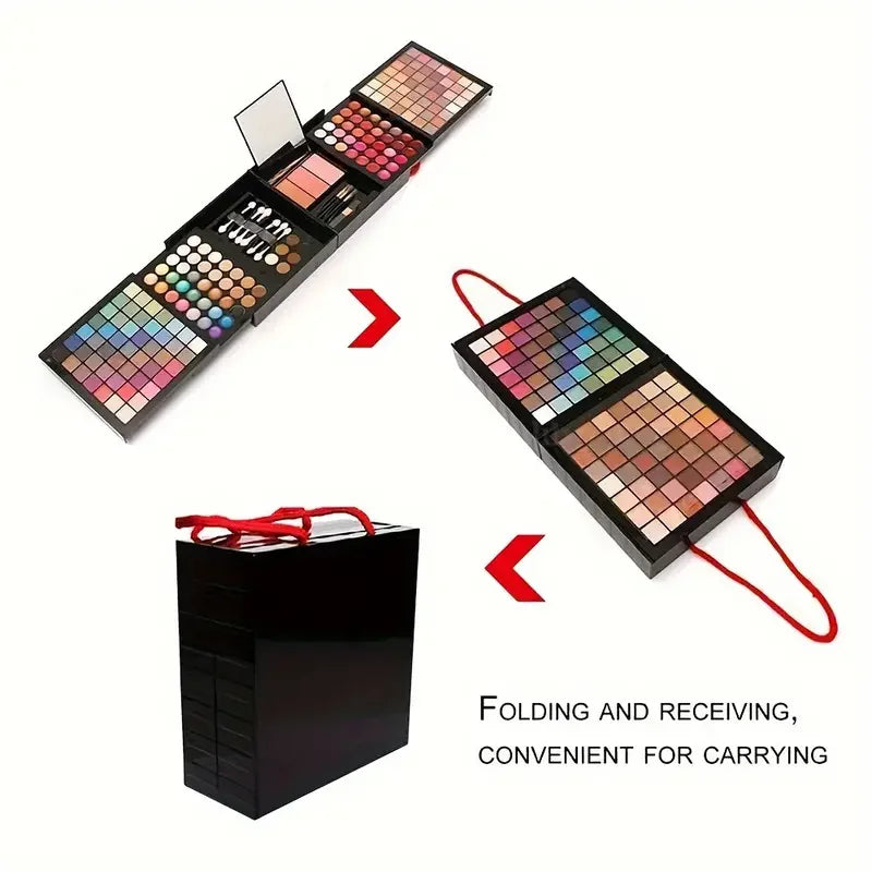177 Color Makeup Set Including Eyeshadow Palette Blush lip Gloss Concealer,-All-in-one Women's Makeup et,Complete Set with Mirror-free worldwide shipping