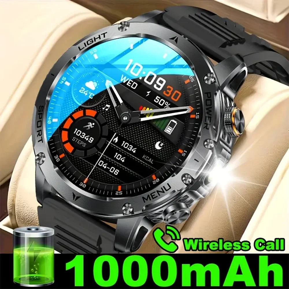 1000mAh Super Capacity Battery Adult Men Smart Watch 1.7-inch Large Screen Bluetooth Call IP68 Waterproof SmartWatch Sports - Free shipping worldwide