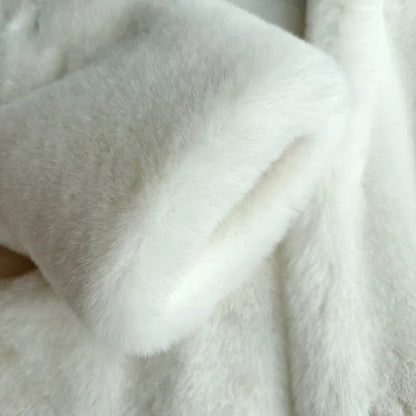 Women's Coat 2025 Winter New Korean Version fur Coat Long fox Coat Furry Maillard Medium Long Loose Brown Thick Young Commuting