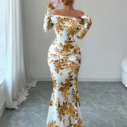 Autumn New Printed Long dresses- Shipping free worldwide