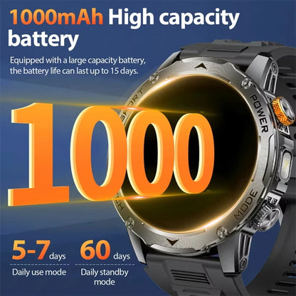 1000mAh Super Capacity Battery Adult Men Smart Watch 1.7-inch Large Screen Bluetooth Call IP68 Waterproof SmartWatch Sports - Free shipping worldwide