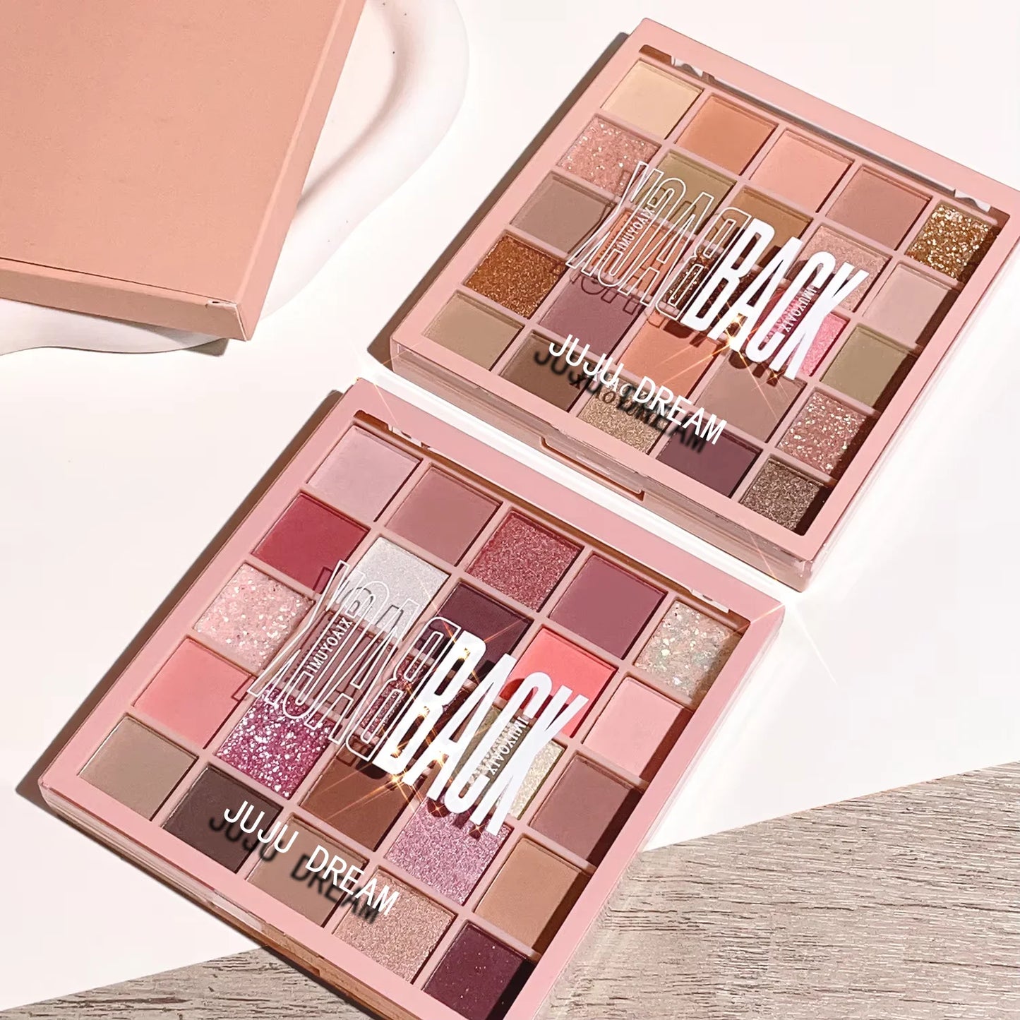 25-color eye shadow tray, oatmeal milk tea tray, sparkling powder, pearl sequins, gentle orange brown, affordable eye shadow- free worldwide shipping