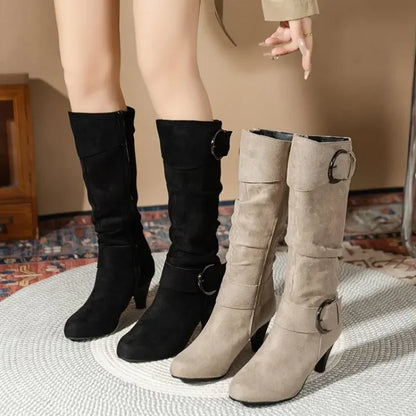 Knee-high Zipper Women's Modern Boots Women's Shoes -Free worldwide shipping