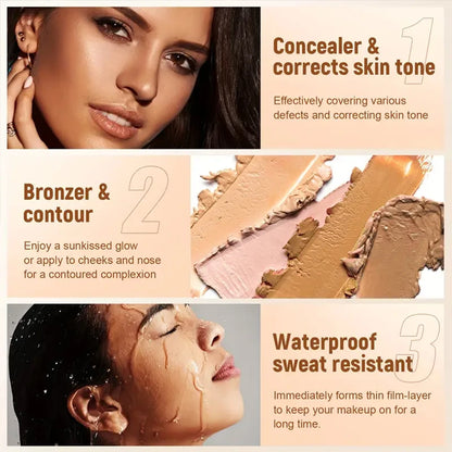 10 Colors Concealer Palette Eye Repairing Base Palette Matte Dark Circles Tattoo Contour Covering Concealer Cream Lasting Makeup- free worldwide shipping