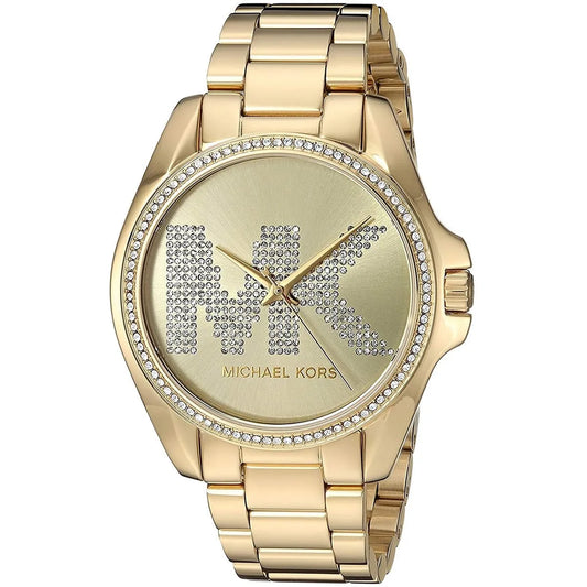 Michael Kors Women’s Quartz Stainless Steel Gold Dial 43mm Watch MK6555- free worldwide shipping