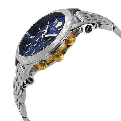 Versace Men’s Quartz Swiss Made Stainless Steel Blue Dial 40mm Watch VELT00219 - free worldwide shipping